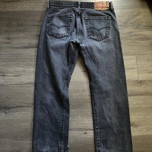 VINTAGE Y2K Levi's Men's 501 Straight Leg Button Fly Dark Wash Jeans 34x30